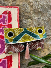 Load image into Gallery viewer, Velvet Ikat Clutch Bag
