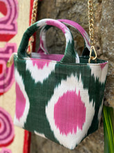 Load image into Gallery viewer, Silk Ikat Crossbody Handbag
