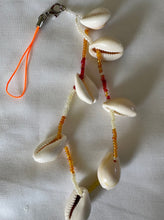 Load image into Gallery viewer, Phone Charm Cowry Shells &amp; Glass Beads
