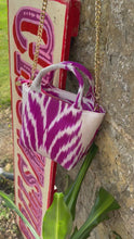 Load and play video in Gallery viewer, Silk Ikat Crossbody Handbag
