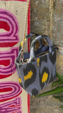 Load and play video in Gallery viewer, Silk Ikat Crossbody Handbag
