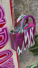 Load and play video in Gallery viewer, Silk Ikat Crossbody Handbag
